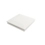 5 1/2" Sq. Ornamental Low Voltage LED Lighted Vinyl Post Cap for Vinyl Fence and Railing (Cool White) White