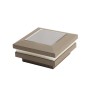 2.5" Sq. Ornamental Solar Light Post Cap 
