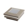 3" x 3" Ornamental Solar Light Post Cap - Textured Bronze