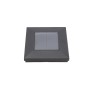 LMT 1825TB 3” Sq. Ornamental Downward Solar LED Lighted Vinyl Post Cap - Textured Black