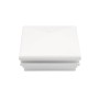  5.625" Sq. Neptune Halo Low Voltage LED Lighted Vinyl Post Cap for Vinyl Fence and Railing (Warm White)  White