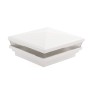 5.625" (5 5/8" x 5 5/8") Neptune Halo Low Voltage (Cool White LED) Lighted Vinyl Post Cap for 6" x 6" Wood Post - White