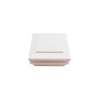  4" Sq. Cape May Halo Low Voltage LED Lighted Vinyl Post Cap for Vinyl Fence and Railing (Warm White)  White 
