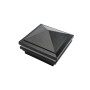 3.625" (3 5/8" x 3 5/8") Haven Halo Low Voltage (Warm White LED) Lighted Vinyl Post Cap for 4" x 4" Wood Post - Hammertone Black 