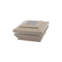 3.625" (3 5/8" x 3 5/8") Cape May Halo Solar LED Lighted Vinyl Post Cap for 4" x 4" Wood Post - Khaki