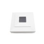 5" x 5" Cape May Halo Solar LED Lighted Vinyl Post Cap - White
