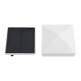  4" Sq. Solar Horse Vinyl Post Cap with Accessory Connection for Vinyl Fence and Railing (White)