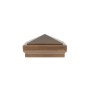 5X5 Haven Style Vinyl Post Cap for Vinyl Fence and Railing (Antique Gold)