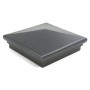 5X5 Neptune Style Vinyl Post Cap for Vinyl Fence and Railing (Antique Gray)
