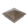 6X6 Haven Style Vinyl Post Cap for Vinyl Fence and Railing (Antique Gold)