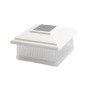 5" x 5" Classic Solar Light Post Cap - White