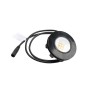 Black Vinyl ZipUp Under Deck Ceiling Light - Low Voltage Cool White