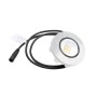 White Vinyl ZipUp Under Deck Ceiling Light - Low Voltage Warm White
