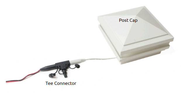 Tee Connector to Post Cap